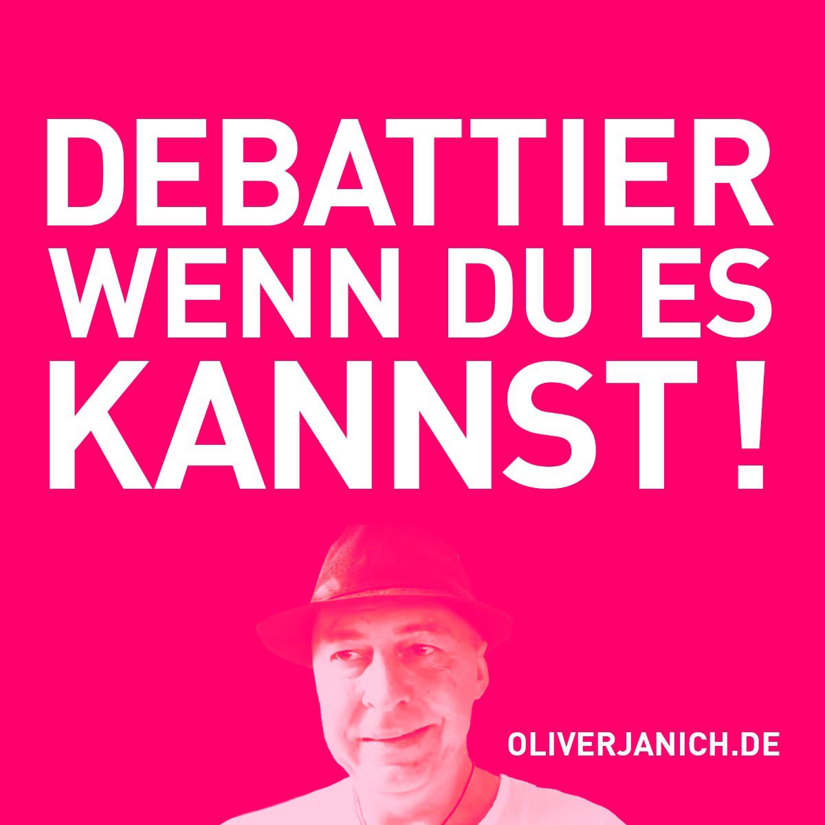 #OliWillReden Klimadebatte Oliver Janich Klimawandel #Rezo
