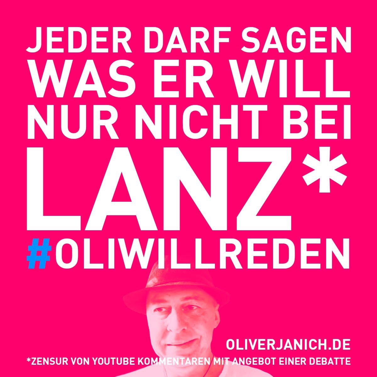 #OliWillReden Klimadebatte Oliver Janich Klimawandel #Rezo Propaganda Meinungsfreiheit ZDF GEZ Umweltschutz