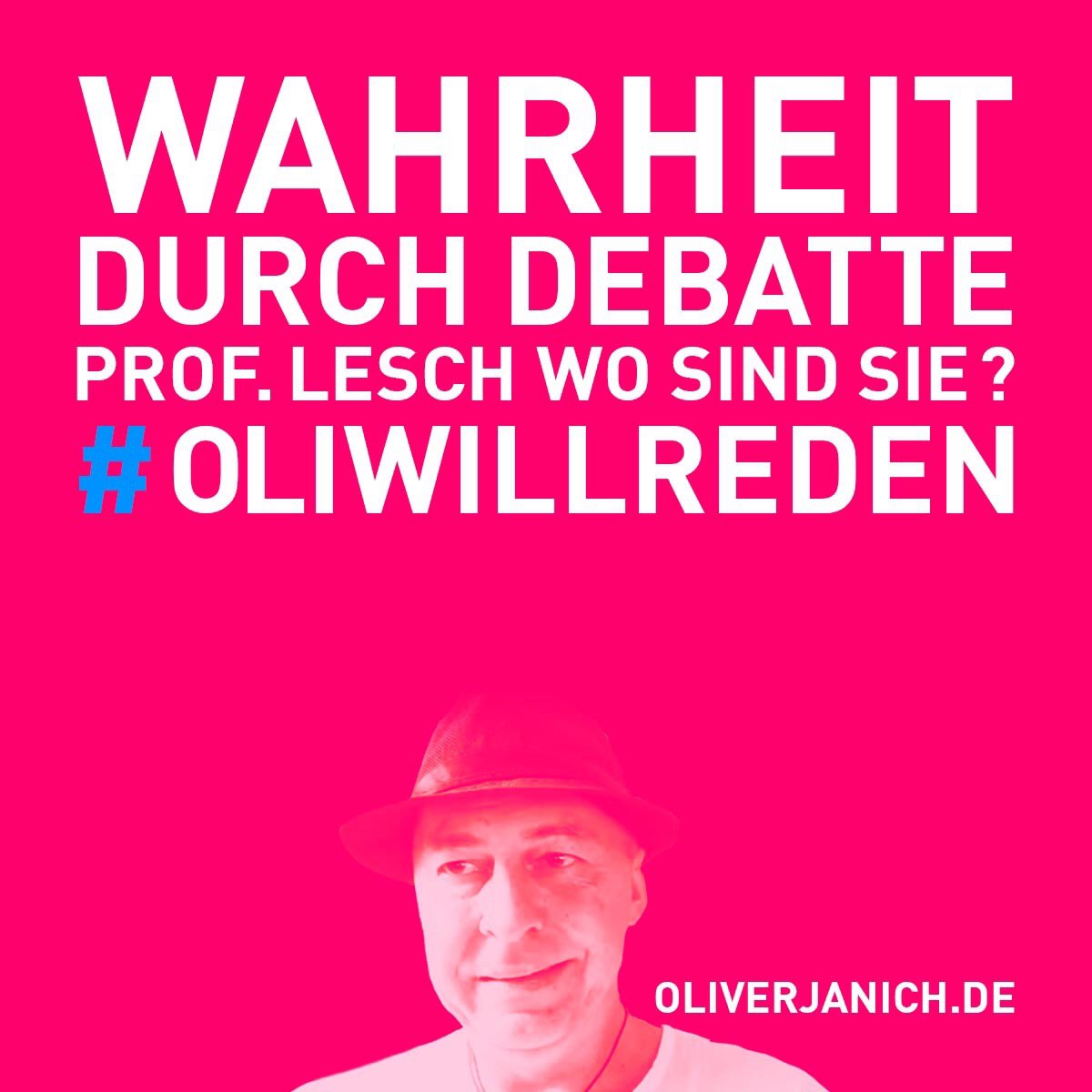 #OliWillReden Klimadebatte Oliver Janich Klimawandel #Rezo Prof. Lesch Terra X Lesch & Co